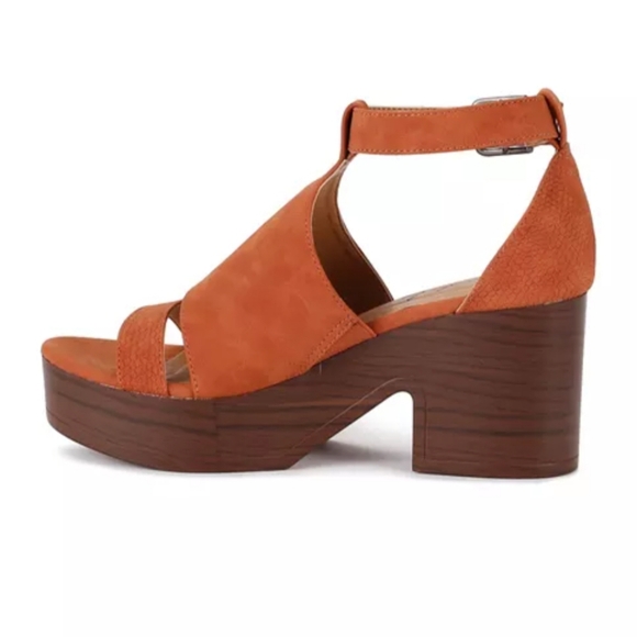 Wonderly Emilia Platform Sandals Burnt Orange Size 6 NWB - Picture 14 of 16